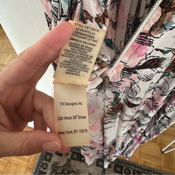 Anthropologie x Plenty by Tracy Reese Pink and White Floral Jumpsuit - Picture 10 of 12